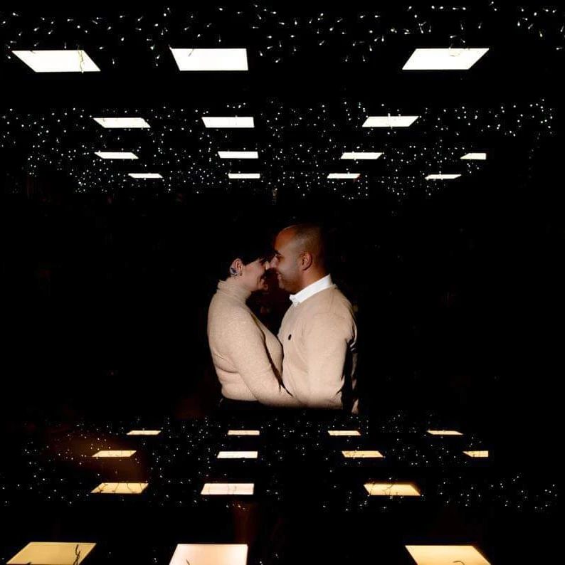 Sesión de pareja en Navidad en Zaragoza