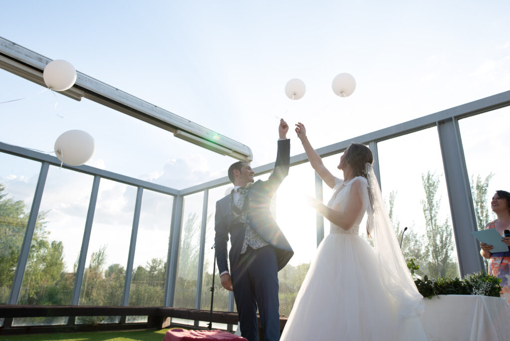 boda en el pabellón de ceremonia de Zaragoza.