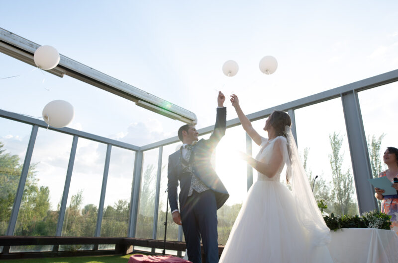 boda en el pabellón de ceremonia de Zaragoza.