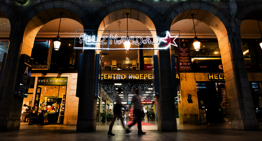 Sesión de pareja en Navidad en Zaragoza
