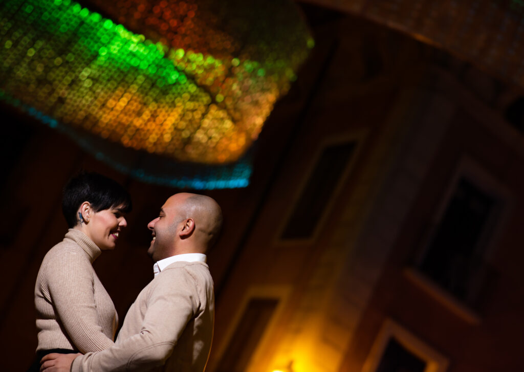 Sesión de pareja en Navidad en Zaragoza